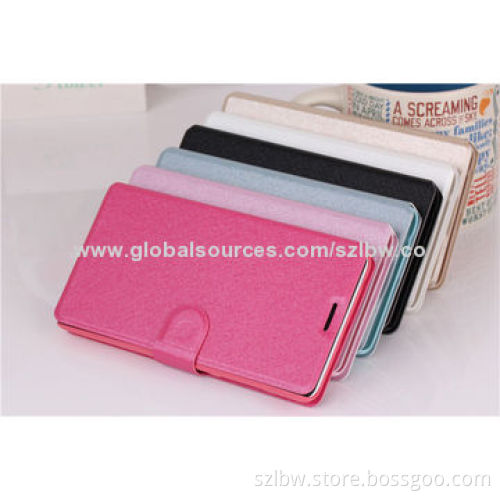 Business Style Fold Folio Real Leather Case for iPhone 5, Available in Any Colors